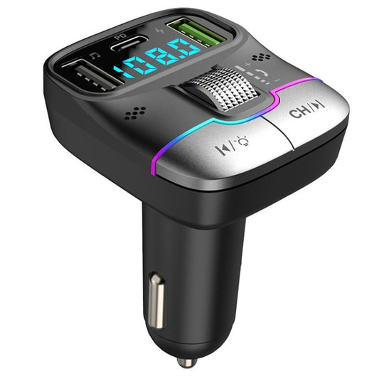 Car Bluetooth MP3 Player Fast Charging Charger(Black) - Car Charger by buy2fix | Online Shopping UK | buy2fix
