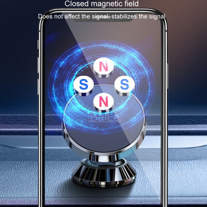 BaiLe Magnetic Car Phone Holder Universal Car Dashboard Fixed Navigation Bracket, Color: Sticker Black by BaiLe