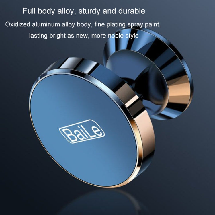 BaiLe Magnetic Car Phone Holder Universal Car Dashboard Fixed Navigation Bracket, Color: Sticker Black by BaiLe