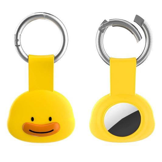 ICARER FAMILY For Airtag Pet Tracker Protective Case Cartoon Cute Locator Protector(Yellow) - Key Chain Series by ICARER FAMILY | Online Shopping UK | buy2fix