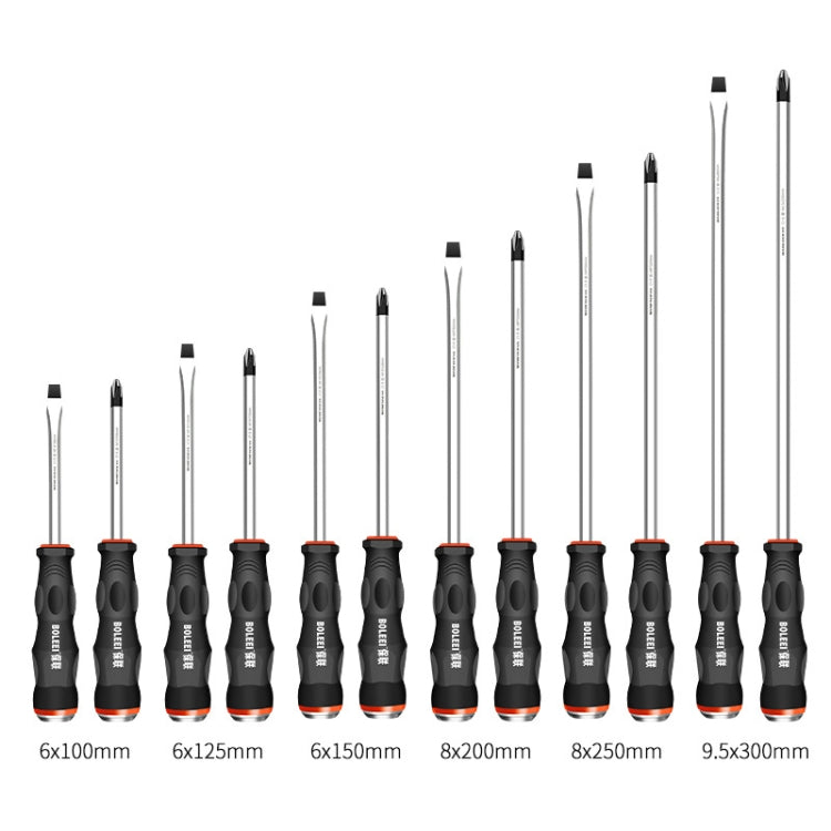 BOLEEI 9.5x300mm Phillips Heart Piercing Knockable Screwdriver Convertible Tool - Screwdriver Tools by BOLEEI | Online Shopping UK | buy2fix