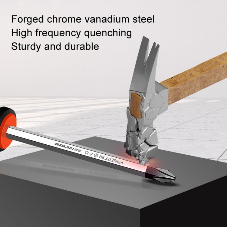BOLEEI 9.5x300mm Straight Heart Piercing Knockable Screwdriver Convertible Tool by BOLEEI