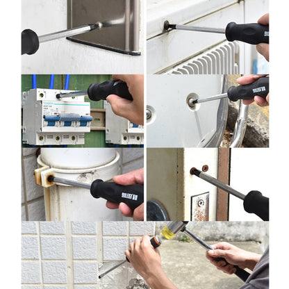 BOLEEI 9.5x300mm Straight Heart Piercing Knockable Screwdriver Convertible Tool by BOLEEI