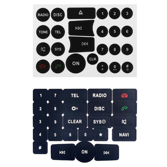 For Mercedes Benz C/E/GLK/W 2007-2014 Radio Button Repair Sticker(Style One) by buy2fix