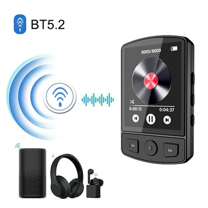 16GB 1.8-Inch Color Screen Recording MP3/MP4 Sports Bluetooth Walkman With Back Clip - MP3 Player by buy2fix | Online Shopping UK | buy2fix