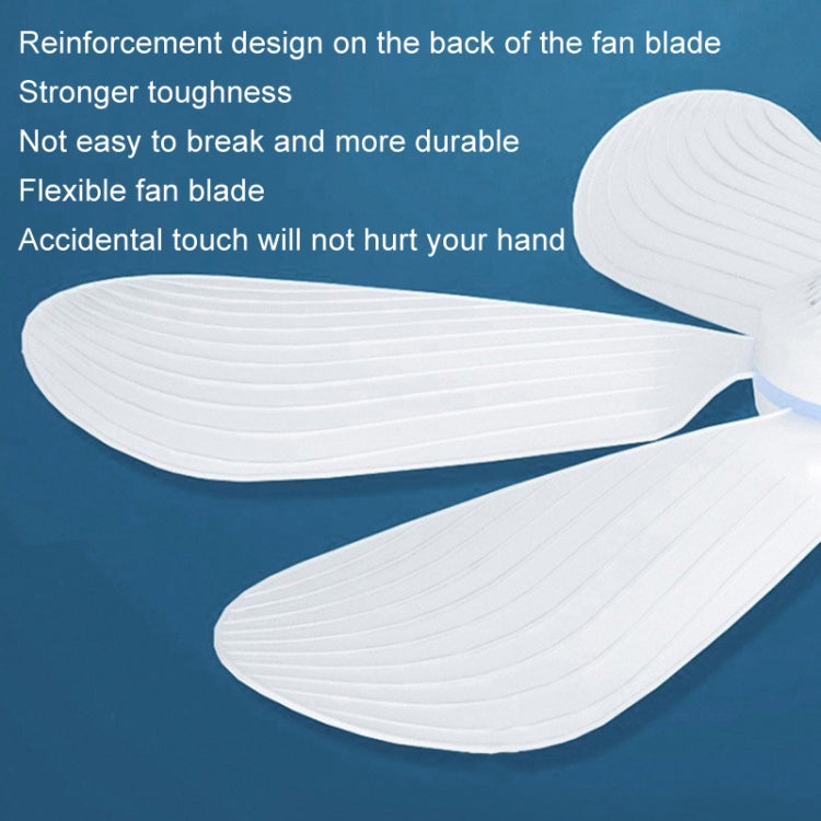 USB Home Dormitory Mute High Wind Power Mini Fan Six Blade Small Ceiling Fan, Style: Single Fan by buy2fix