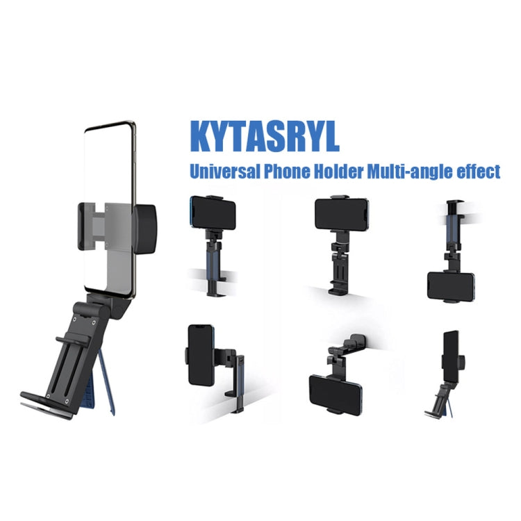 H2 Pro Multifunctional Folding 360-degree Rotating Travel Mobile Phone Lazy Holder(Black) - Lazy Bracket by buy2fix | Online Shopping UK | buy2fix