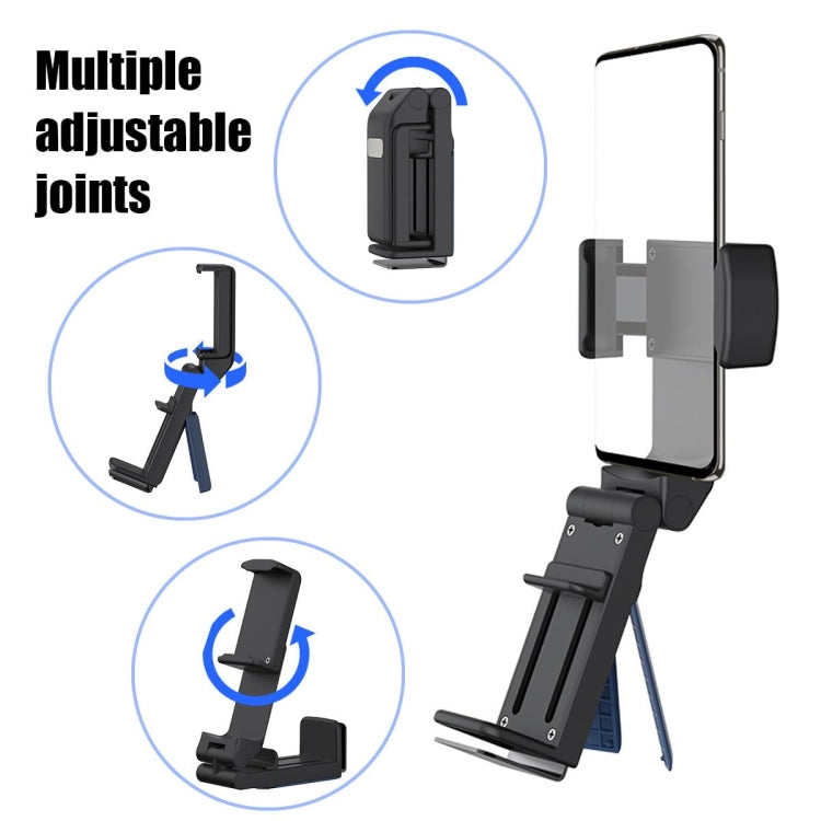 H2 Pro Multifunctional Folding 360-degree Rotating Travel Mobile Phone Lazy Holder(Black) - Lazy Bracket by buy2fix | Online Shopping UK | buy2fix
