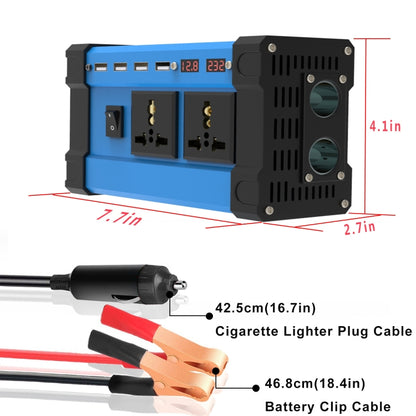 12V To 220V 500W Car Digital Display Inverter - Modified Square Wave by buy2fix | Online Shopping UK | buy2fix