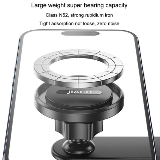 JIAGU Car Suction Cup Type Magsafe Mobile Phone Bracket Telescopic Instrument Panel Car Navigation Rack(Black) by JIAGU