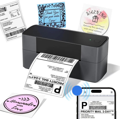 Phomemo PM245-BT Bluetooth Shipping Label Printer Support Labels Width  1- 4.6 Inch(UK Plug) - Printer by Phomemo | Online Shopping UK | buy2fix