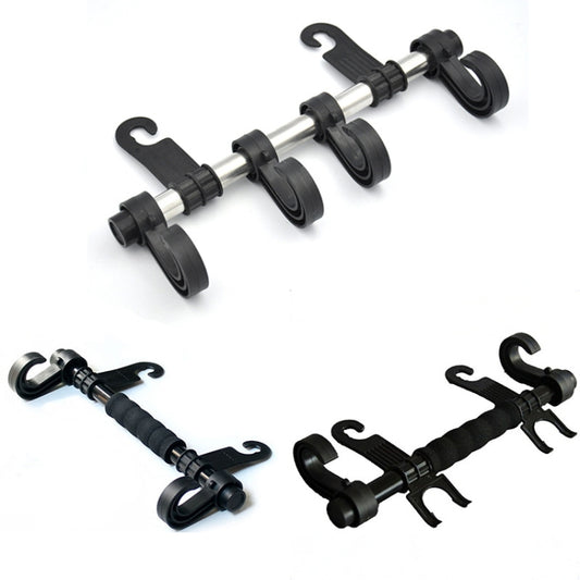 30cm Stainless Steel Extended Car Seat Back Hook Car Clothes Hanger(DM-045) by buy2fix