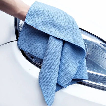 40x40cm Thickened Absorbent Honeycomb Mesh Car Wash Cleaning Towel(Sky Blue) - Car washing supplies by buy2fix | Online Shopping UK | buy2fix