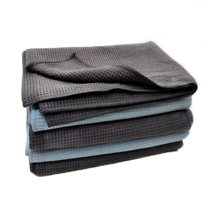 40x40cm Thickened Absorbent Honeycomb Mesh Car Wash Cleaning Towel(Dark Gray) - Car washing supplies by buy2fix | Online Shopping UK | buy2fix