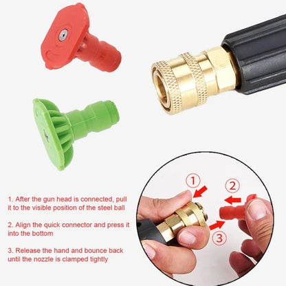 High-pressure Car Washer Nozzle Fan-shaped 1/4 Quick Plug Connector Water Rifle Parts, Specification: 40 Degree (1.2 Nozzle) - Car Washer & Accessories by buy2fix | Online Shopping UK | buy2fix