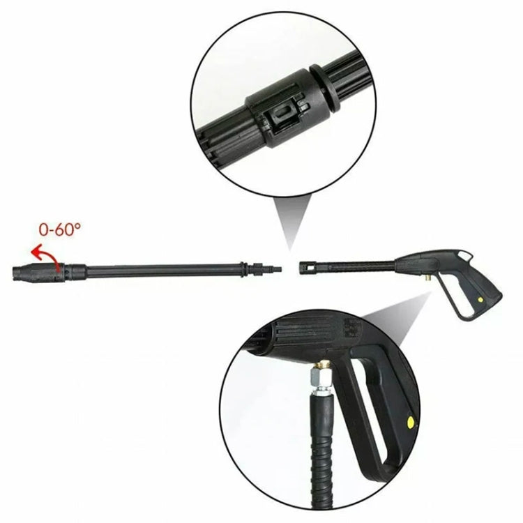 For Karcher K-Series / LAVOR Long Rod Universal Swivel Nozzle High Pressure Car Wash Sprayer Parts(No. 3) by buy2fix