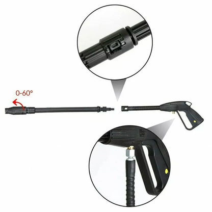 For Karcher K-Series / LAVOR Long Rod Universal Swivel Nozzle High Pressure Car Wash Sprayer Parts(No. 3) by buy2fix