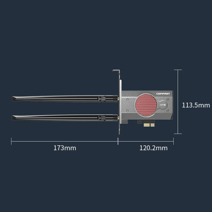 COMFAST BE200MAX 8774Mbps WiFi7 Network Card Bluetooth 5.4 Tri-Band PCIE WiFi Receiver - USB Network Adapter by COMFAST | Online Shopping UK | buy2fix
