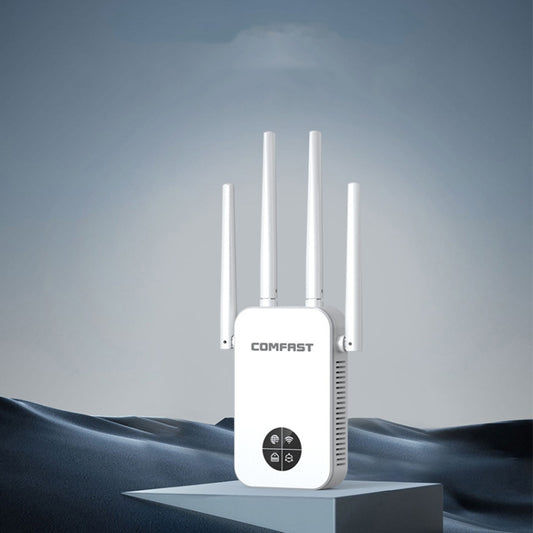 COMFAST 762AC 1200Mbps WiFi Signal Booster Dual Band WiFi Repeater with OLED Display Screen by COMFAST