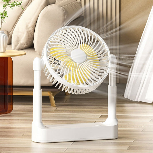 Portable Retractable USB Home Desktop Fan Large Wind Power Outdoor Ceiling Fan, Model: Plug-in Model by buy2fix