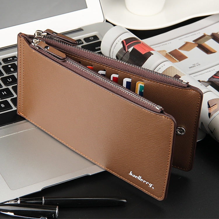 Baellerry CA013 Casual Multi-card Slot Long Wallet Multifunctional Ultra-thin Card Holder(Coffee) - Wallets by Baellerry | Online Shopping UK | buy2fix