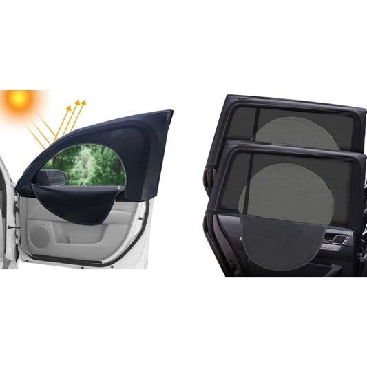 Car Sun Protection Anti-mosquito Window Zipper Sunshade(Front Window (Main+Auxiliary)) by buy2fix