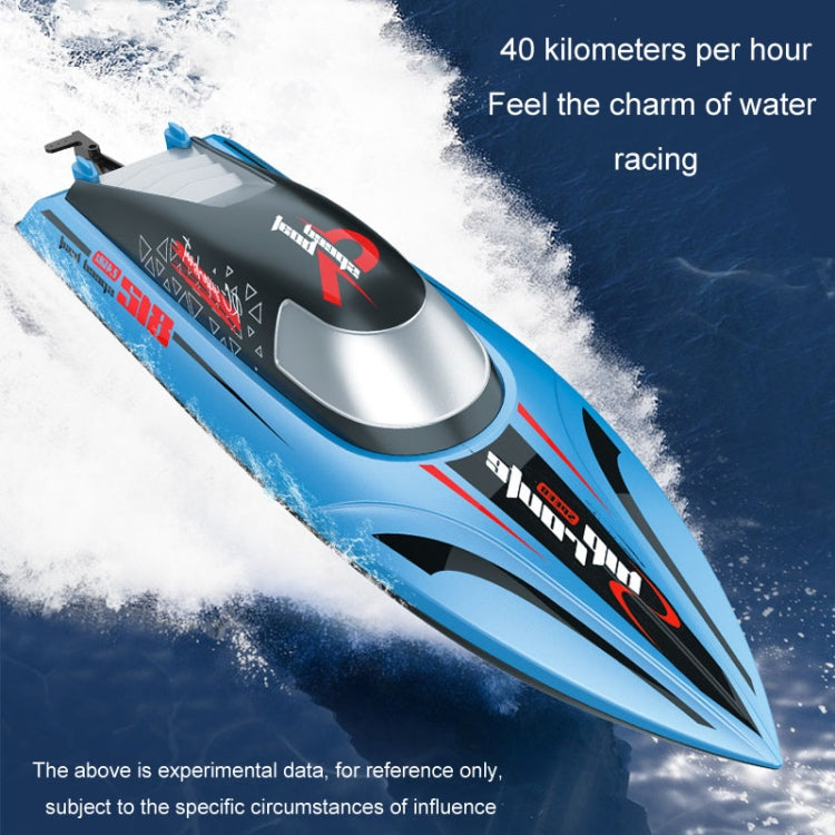 812 High-Speed RC Boat Large Horsepower Speedboat Long Endurance Waterproof Boys Water Toy Dual Batteries(Orange) - RC Boats by buy2fix | Online Shopping UK | buy2fix