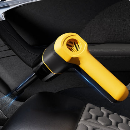 6-in-1 Car Handheld Vacuum Cleaner Multifunctional Strong Suction Air Pump, Color: Upgraded Brushless Yellow - Vacuum Cleaner by buy2fix | Online Shopping UK | buy2fix