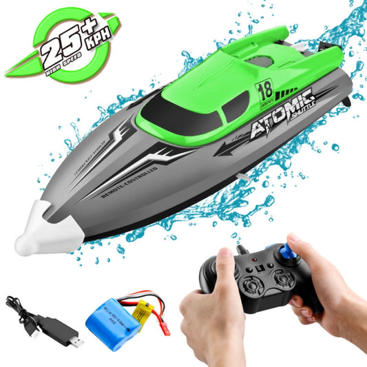 EB02 2.4G Wireless RC Boat Circulating Water-Cooled High-Speed Speedboat Racing Boat Model Toy(Green) by buy2fix