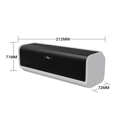 NBY 6690 TWS Couplet FM Multifunctional Desktop Plug-in Card Bluetooth Speaker(Black) - Desktop Speaker by NBY | Online Shopping UK | buy2fix