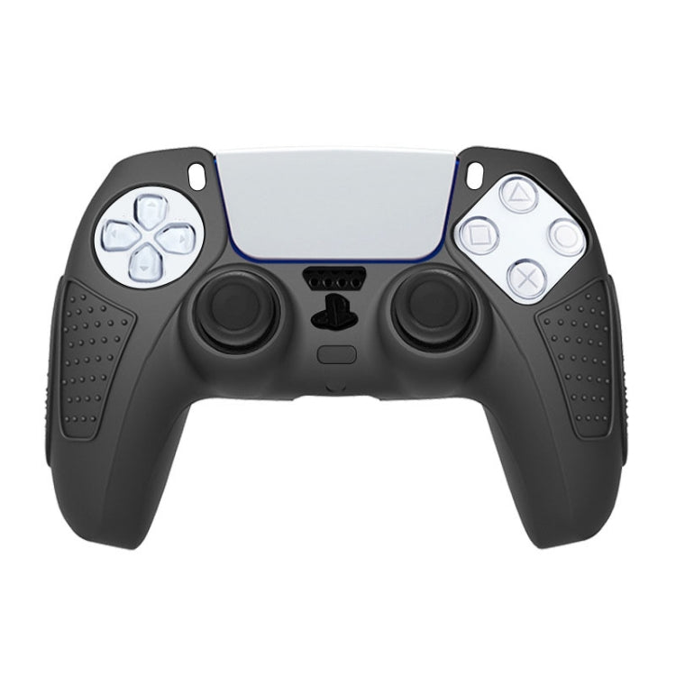 For PS5 Gamepad Silicone Protective Case Anti-Skid Soft Silicone Cover, Color: White+8 Hats - Cases by buy2fix | Online Shopping UK | buy2fix