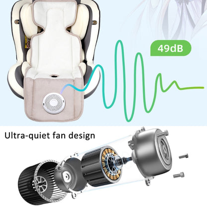 USB Powered Cooling Pad Baby Stroller Seat Cushion with Fan 3 Speed Adjustable Levels, Size: 36 x 88cm(Gray) - Strollers Accessories by buy2fix | Online Shopping UK | buy2fix