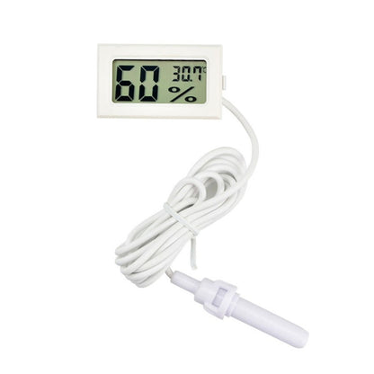 With Probe Digital Thermometer Hygrometer Electronic Temperature Detection Sensor, Model: FY-12 White - Thermometer by buy2fix | Online Shopping UK | buy2fix
