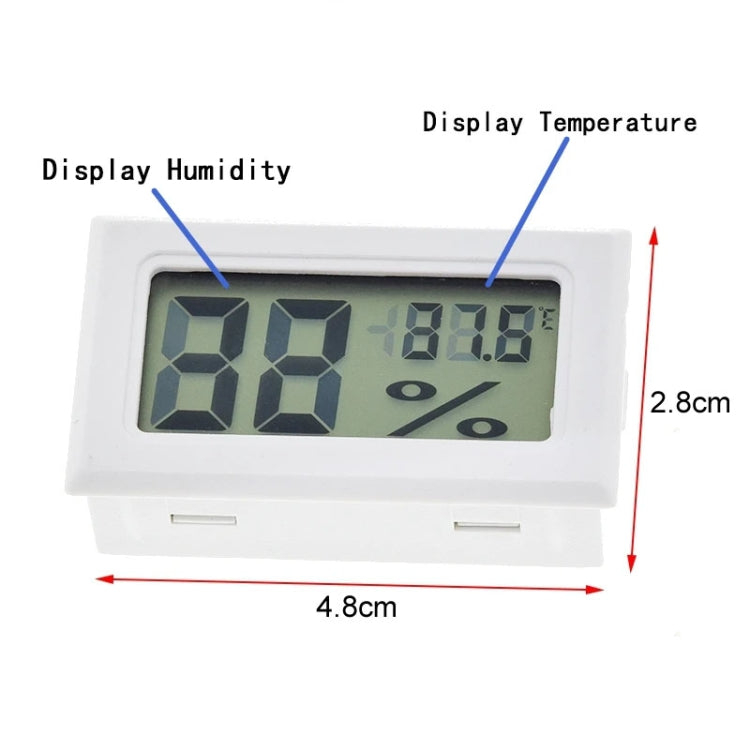 With Probe Digital Thermometer Hygrometer Electronic Temperature Detection Sensor, Model: FY-11 White - Thermometer by buy2fix | Online Shopping UK | buy2fix