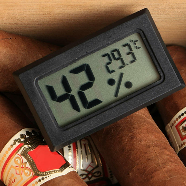 With Probe Digital Thermometer Hygrometer Electronic Temperature Detection Sensor, Model: FY-12 Black - Thermometer by buy2fix | Online Shopping UK | buy2fix