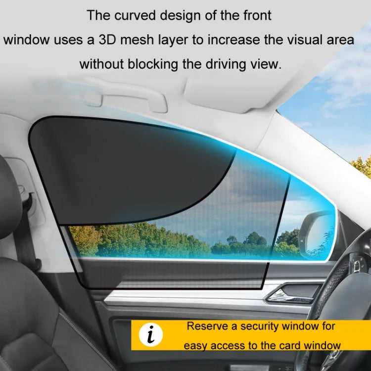 Car Magnetic Summer Sun Protection Insulating Privacy Curtain, Specification: Co-pilot Arc - Window Foils & Solar Protection by buy2fix | Online Shopping UK | buy2fix