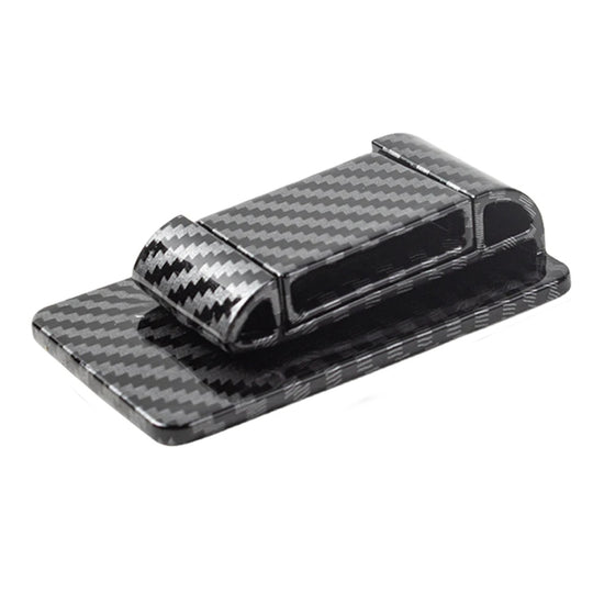 Car Seat Belt Holder Anti-collision Elastic Buckle Limiter(Carbon Fiber Black)