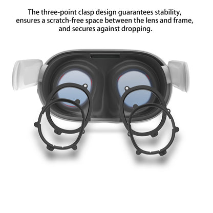 For Meta Quest 3 VR Magnetic Eyeglasses Frame, Spec: L&R Frame Black - VR Accessories by buy2fix | Online Shopping UK | buy2fix