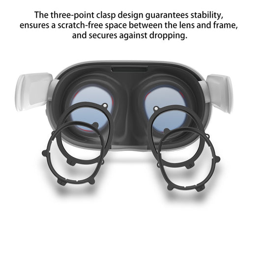 For Meta Quest 3 VR Magnetic Eyeglasses Frame, Spec: Anti Blue Light Lens+Frame Black by buy2fix