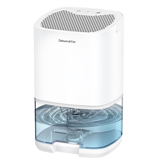 1L 36W Air Dehumidifier for Home Damp Drying Clothes with 7 colors Light EU Plug(White)