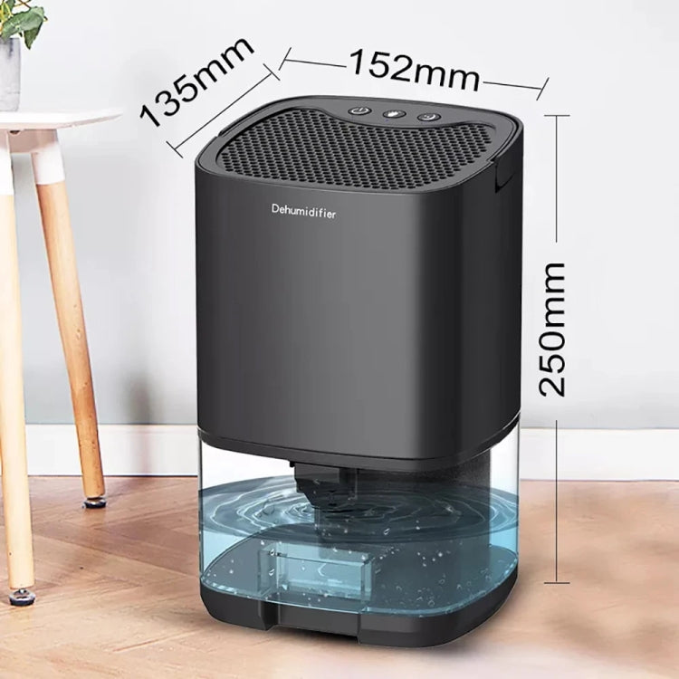 1L 36W Air Dehumidifier for Home Damp Drying Clothes with 7 colors Light US Plug(Black) - Dehumidifiers by buy2fix | Online Shopping UK | buy2fix