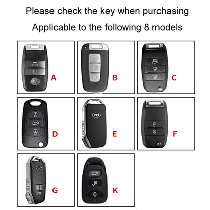 For Kia Car Key Cover Multifunctional Keychain Anti-lost Number Plate, Style: E - Car Key Cases by buy2fix | Online Shopping UK | buy2fix