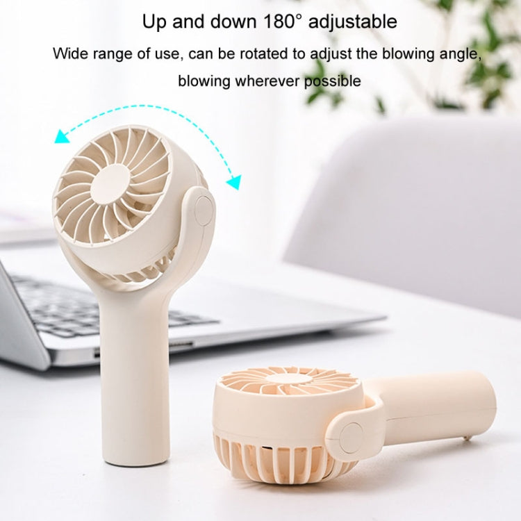 Mini Handheld Small Fan Rechargeable Mute Desktop Portable Fan(Khaki) - Electric Fans by buy2fix | Online Shopping UK | buy2fix