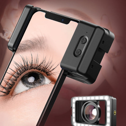 APEXEL 15X  Macro Lens With LED Fill Light Phone Holder Clamp - Macro & Wide-angle by APEXEL | Online Shopping UK | buy2fix