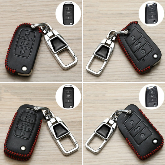 For Volkswagen Jetta Car Key Cover Multifunctional Keychain Anti-lost Number Plate(B) by buy2fix