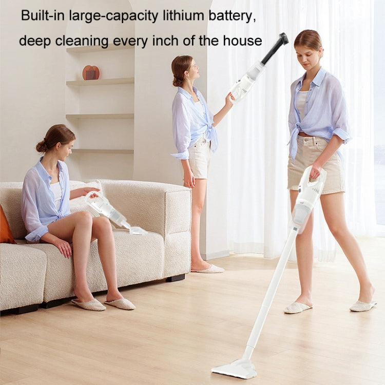 3 In 1 Home Car Handheld Wireless High-Power Vacuum Cleaner(White) - Handheld Cleaner & Mops by buy2fix | Online Shopping UK | buy2fix