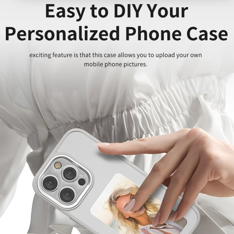 For iPhone 14 Pro NFC Four-Color E-ink Screen DIY Phone Case(Gray) - iPhone 14 Pro Cases by buy2fix | Online Shopping UK | buy2fix