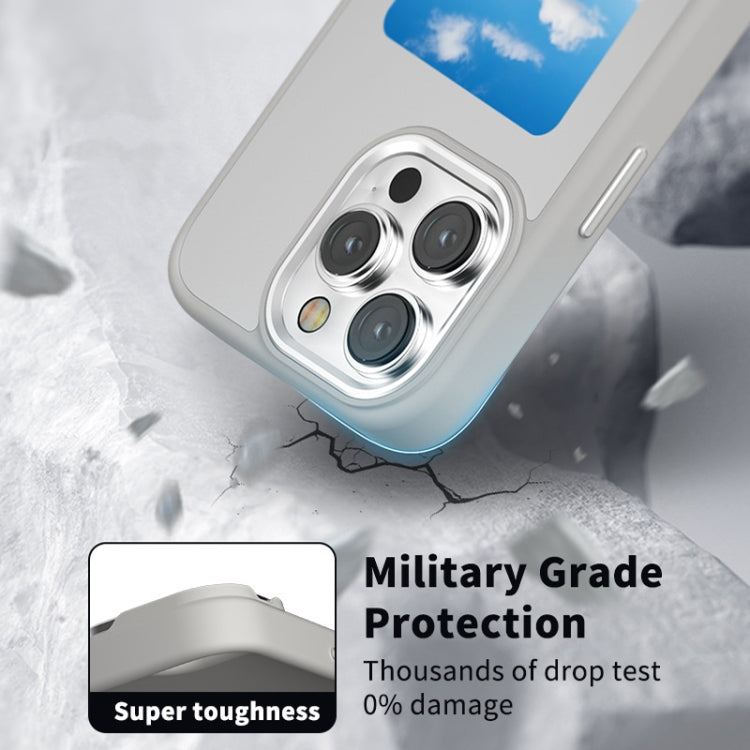 For iPhone 14 NFC Four-Color E-ink Screen DIY Phone Case(Black) - iPhone 14 Cases by buy2fix | Online Shopping UK | buy2fix