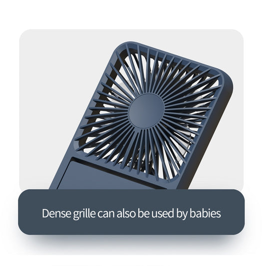 HX-123 USB Charging Wall-mounted Desktop Folding Thin and Light Small Fan(White) by buy2fix