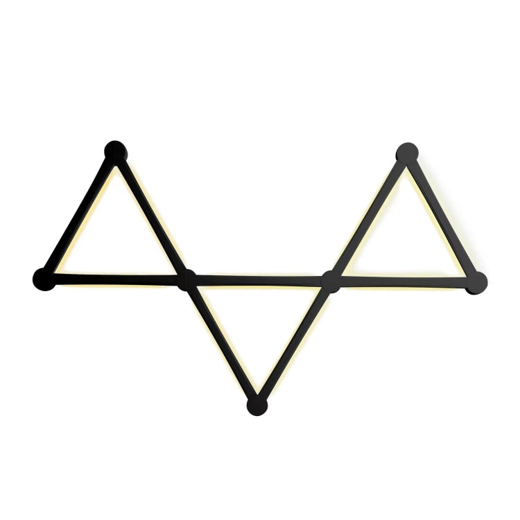 JSK-P22 5V Bluetooth RGB Stitching Light E-Sports Atmosphere Decorative Lamp, Style: 9 Sections+USB To DC Line+EU Plug(Black) by buy2fix